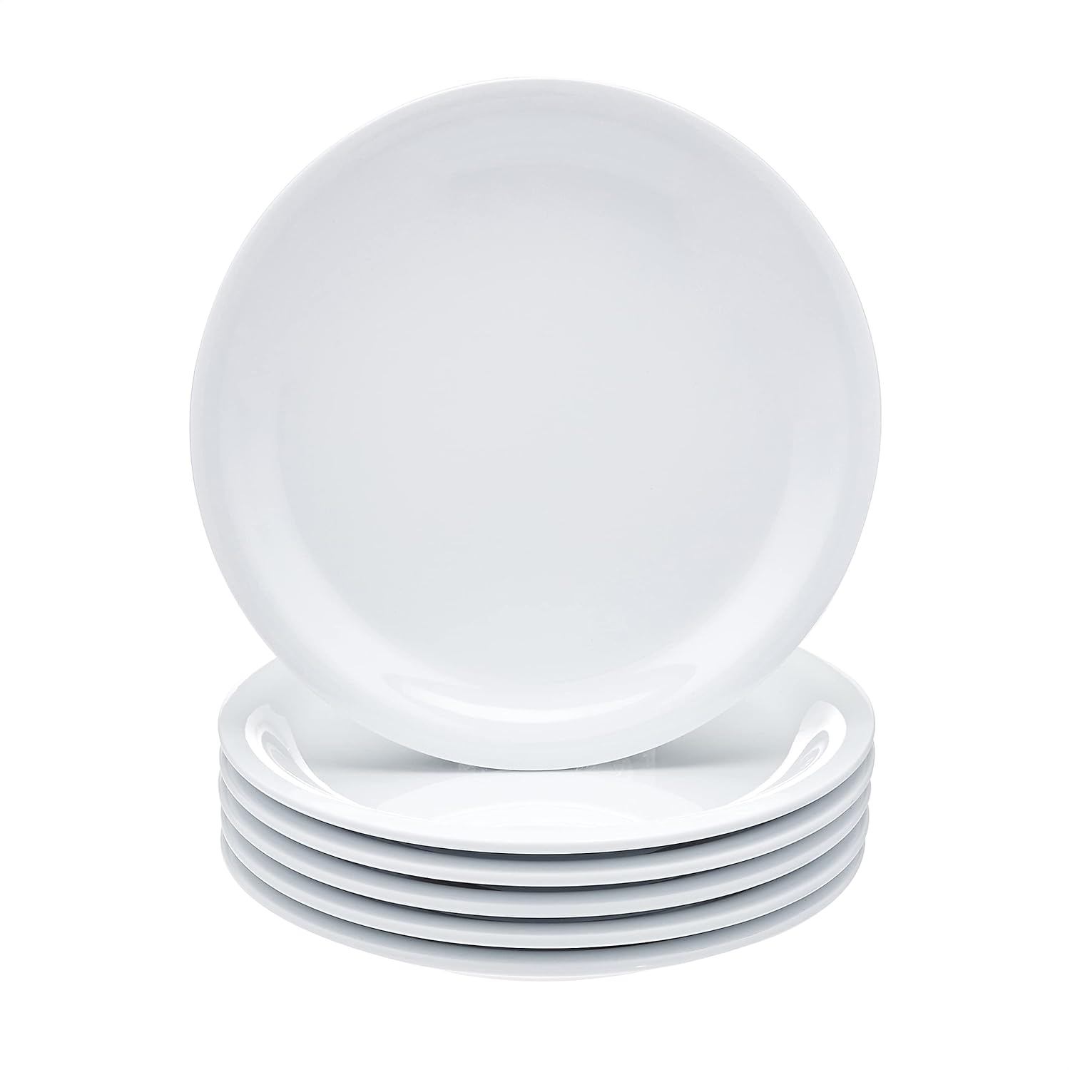 Oval Plate, 6 Piece Set, 6.5 Inch, White (Previously brand)